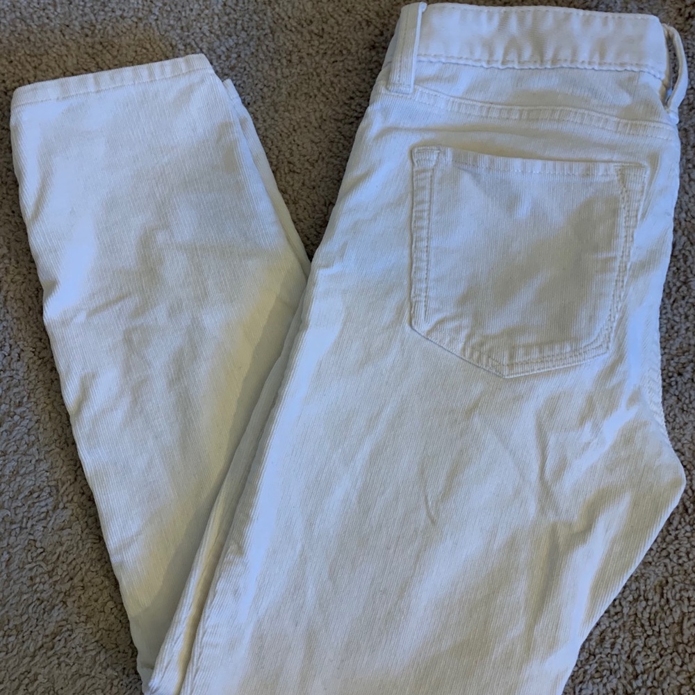 white corduroys